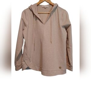 Michael Kors Cream Hoodie Top